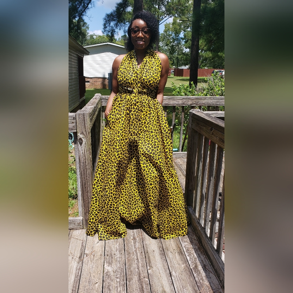 Leopard Print Maxi Dress